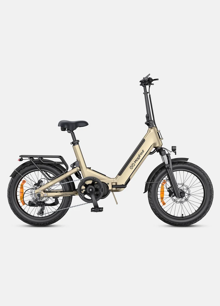 Mapfour Loop Compact Elektrische Vouwfiets – 250W | 720Wh Samsung Accu | 135 km | Full Suspension | 75 Nm – Zwart